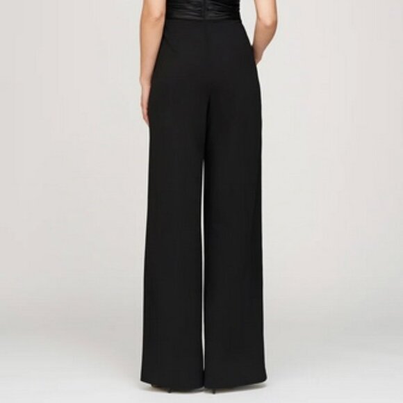 JS Collections Janice Satin Trim Crepe Jumpsuit - Picture 4 of 5